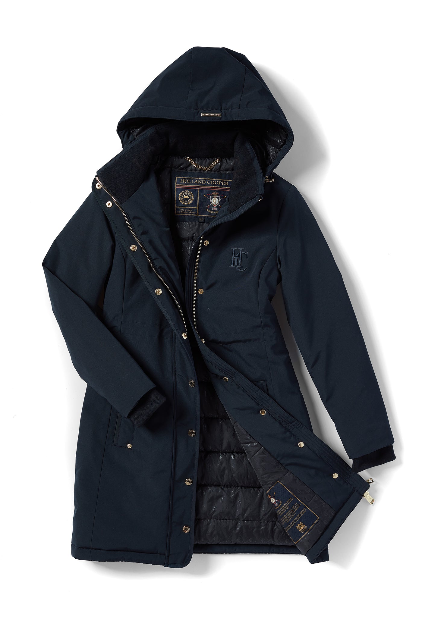 Team Waterproof Coat (Ink Navy Mono)