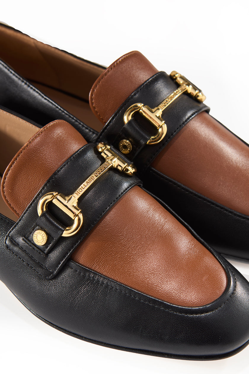 Harvard Horsebit Loafer (Black Tan)