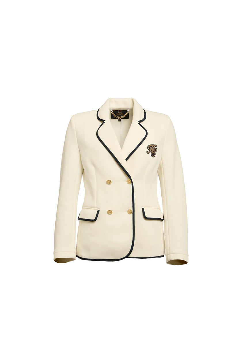 Henley Double Breasted Blazer (Cream)