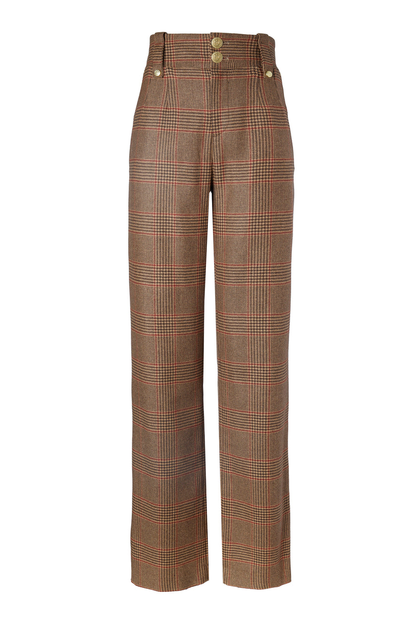 The Clarence Check Merlot Suit