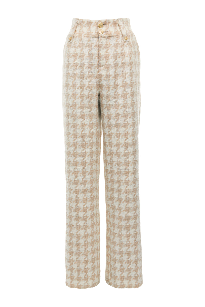 The Camel Houndstooth Suit