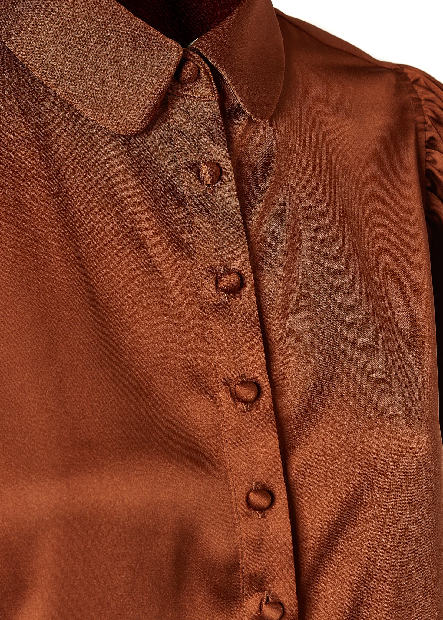 Isla Satin Shirt (Copper)