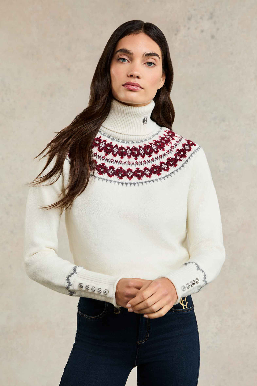 Jennifer Roll Neck Knit (Natural)