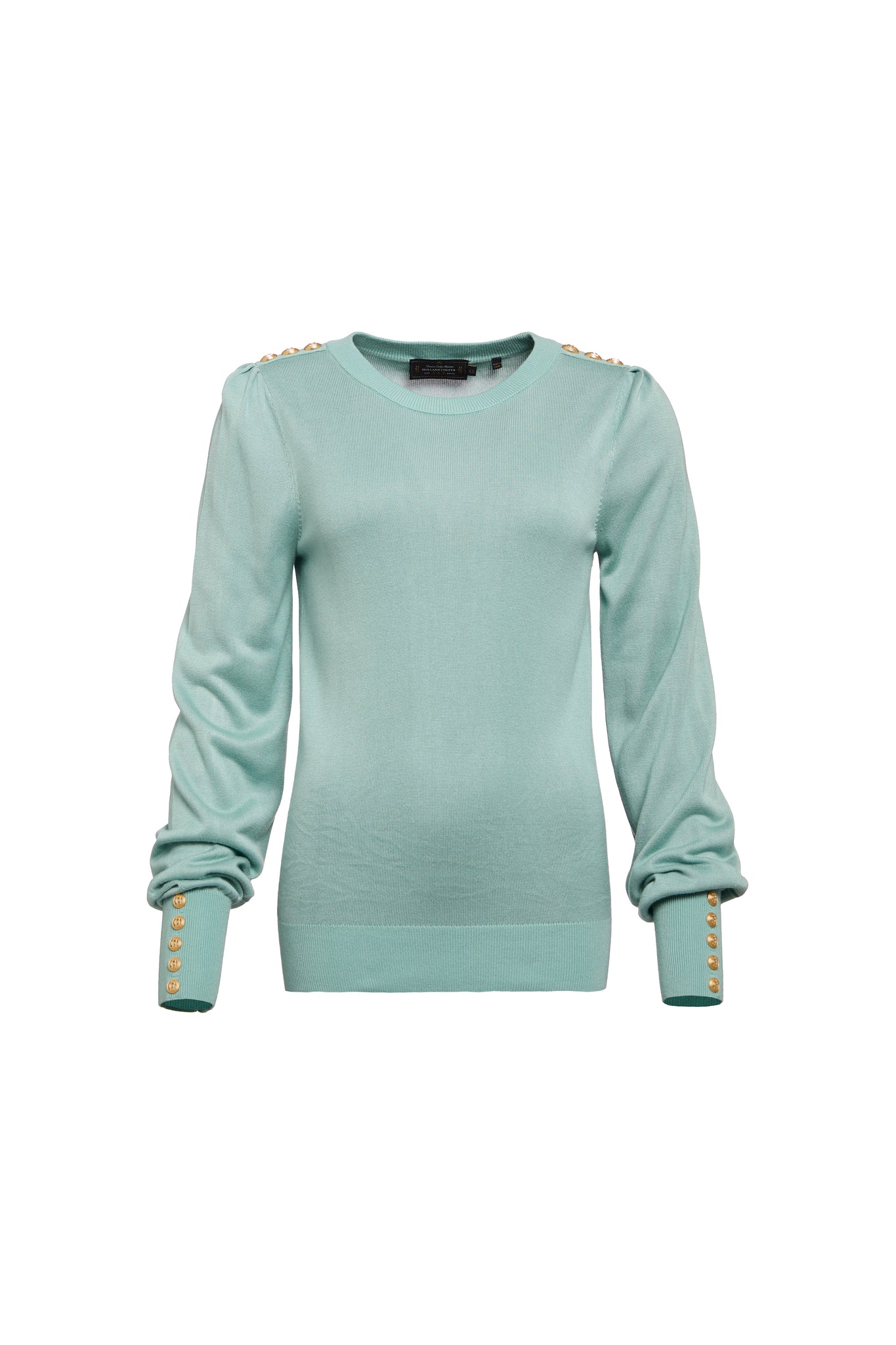 Kelsie Crew Neck Knit (Aqua)