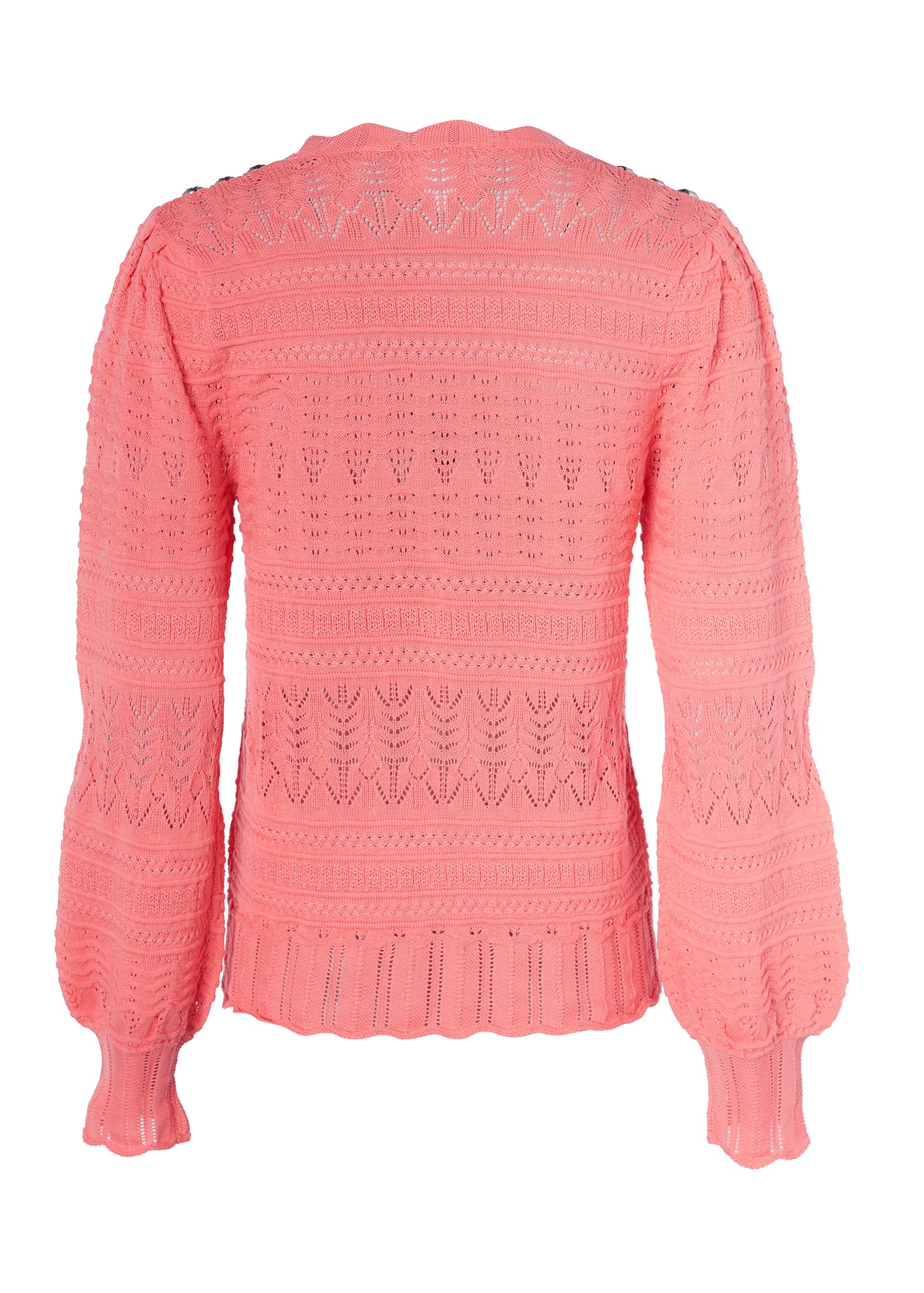 Kelsie Pointelle Knit (Coral)