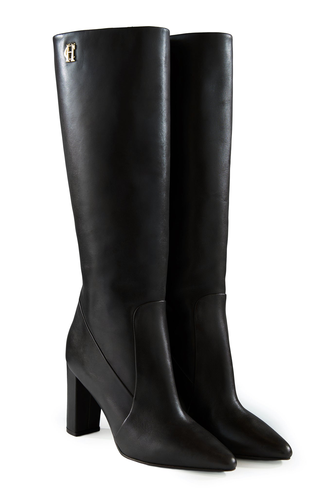 Kensington Knee Boot (Black Leather)