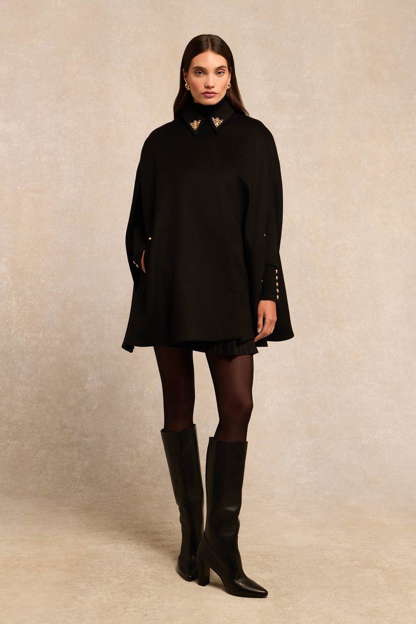 Knightsbridge Cape (Soft Black)