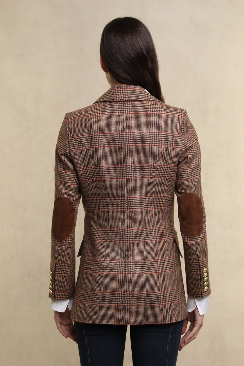 Paddington Blazer (Clarence Check Merlot)