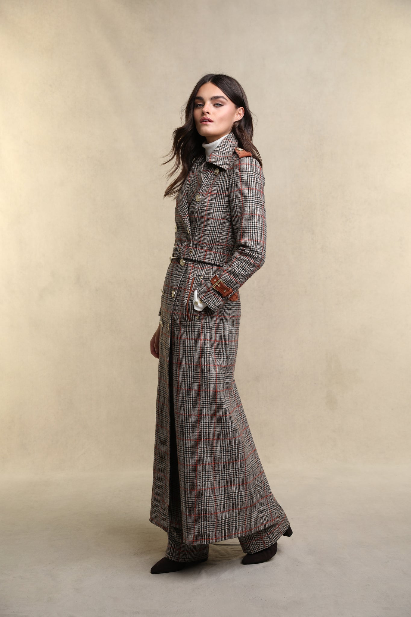 Full Length Marlborough Trench Coat (Orange Windsor)