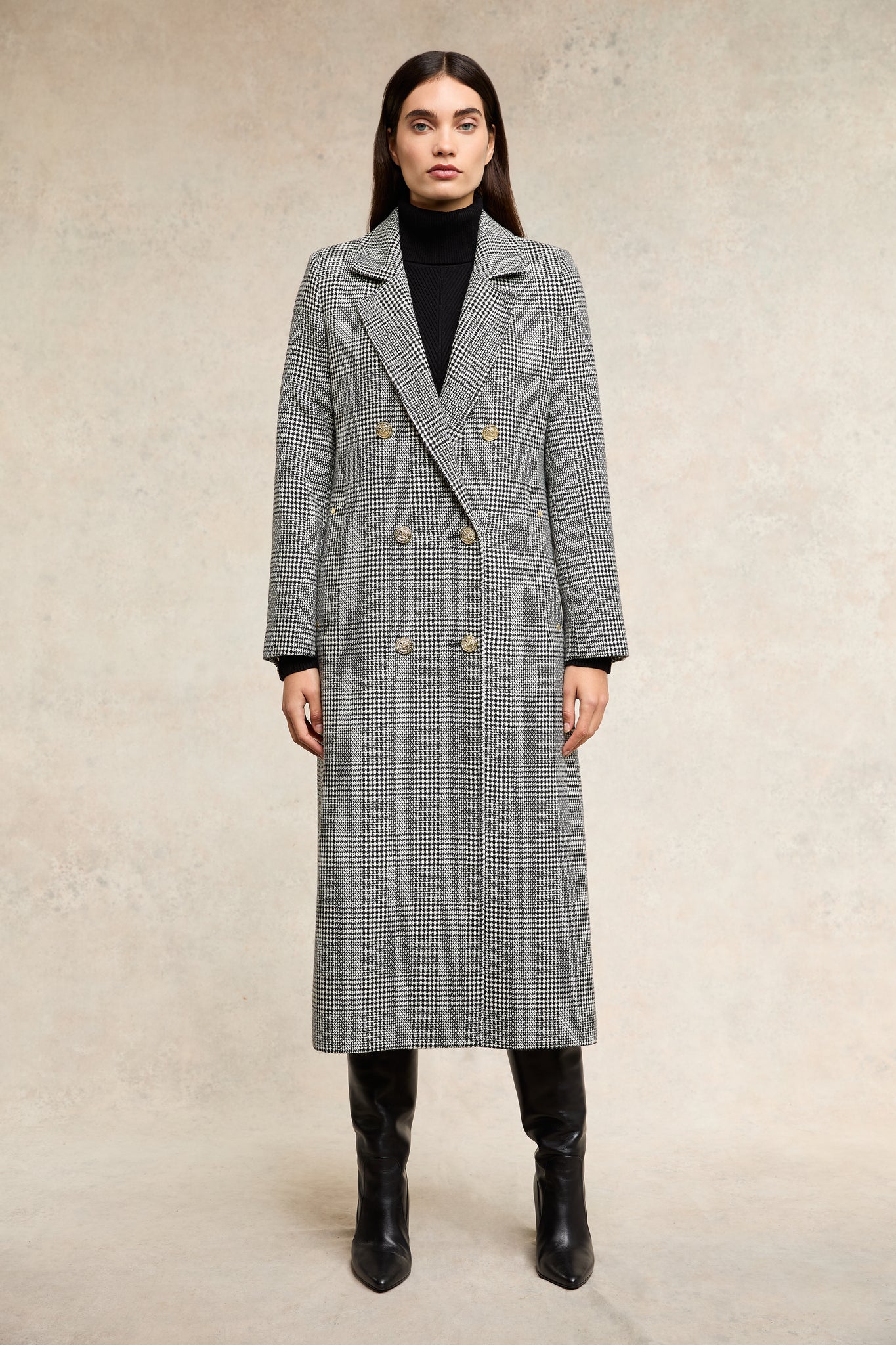 Prince of wales check overcoat best sale