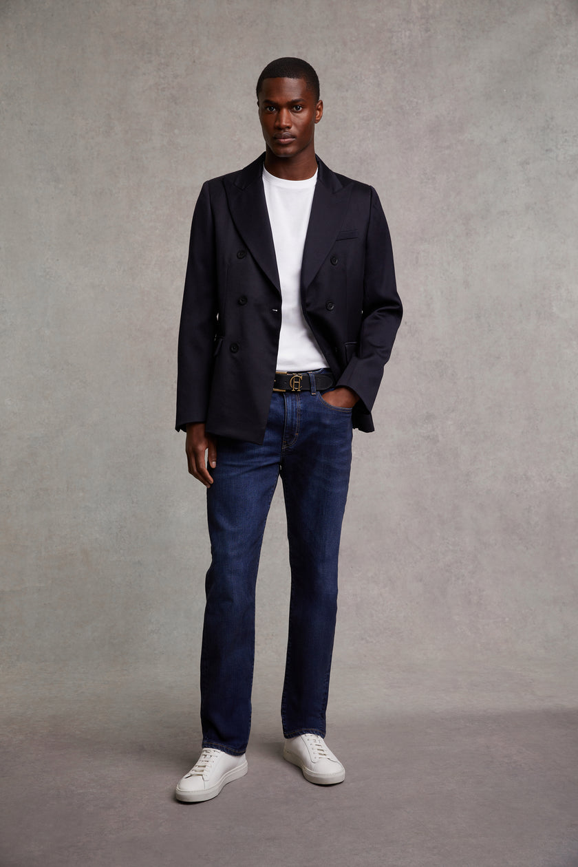 Classic Straight Jean (Washed Indigo)