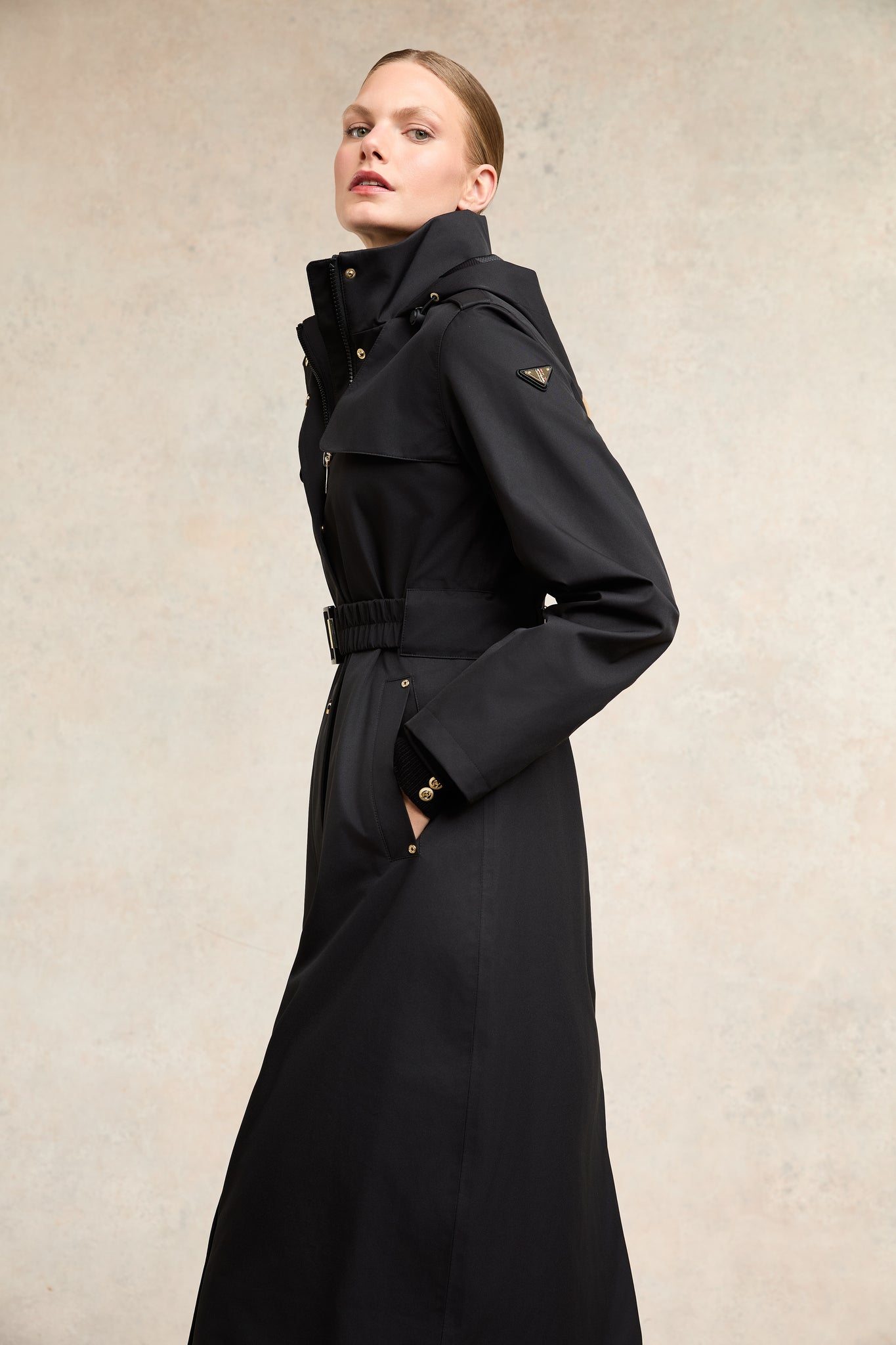 Rosedale Waterproof Longline Coat (Black)