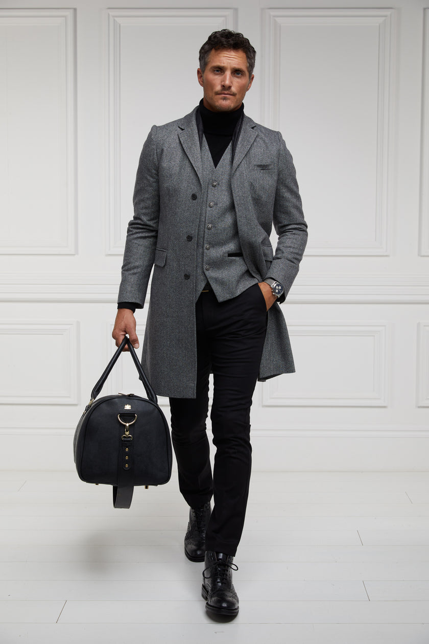 The Cheltenham Coat (Mono Herringbone)