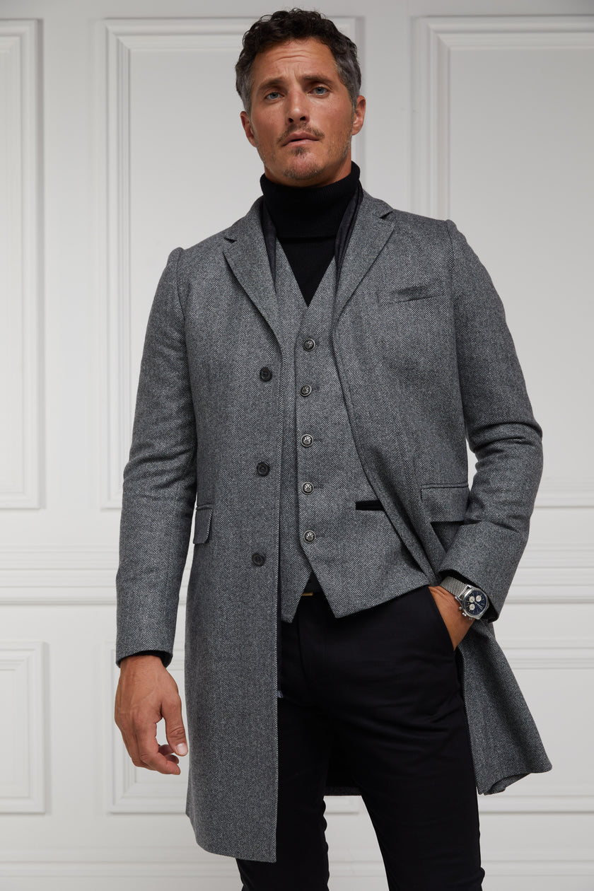 The Cheltenham Coat (Mono Herringbone)