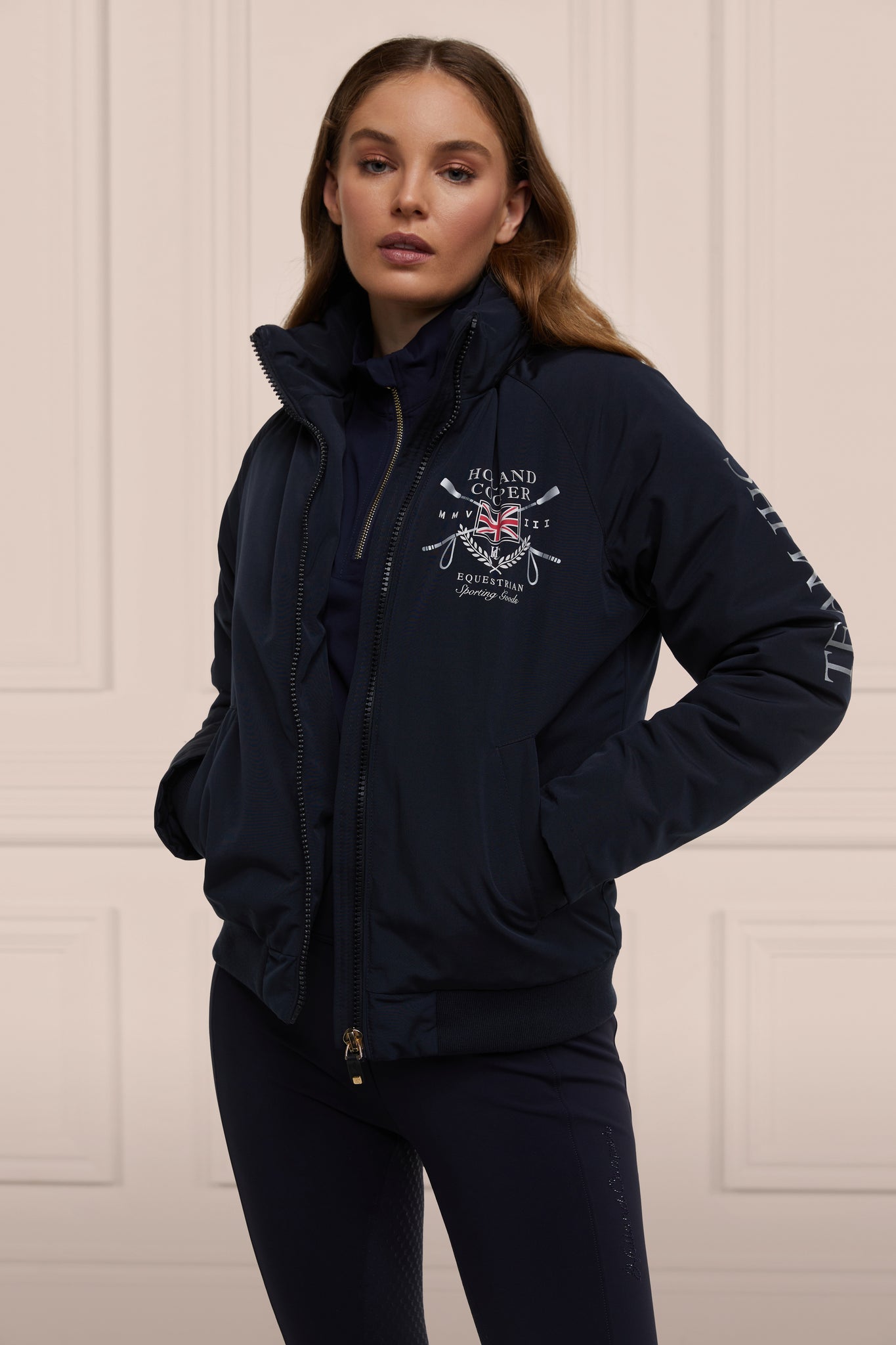 Team Waterproof Jacket (Ink Navy Silver) – Holland Cooper ®