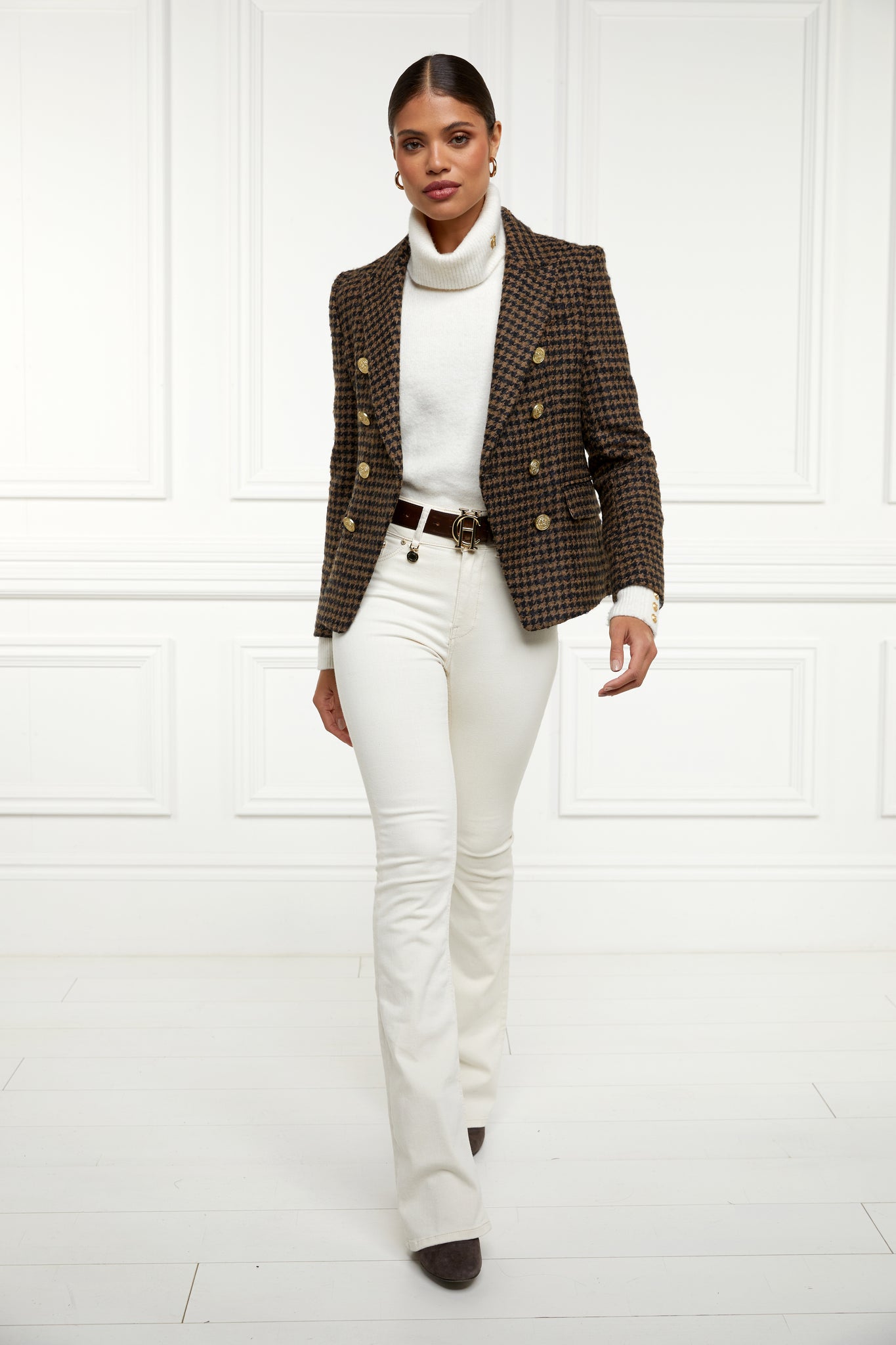 Knightsbridge Blazer (Chocolate Houndstooth)