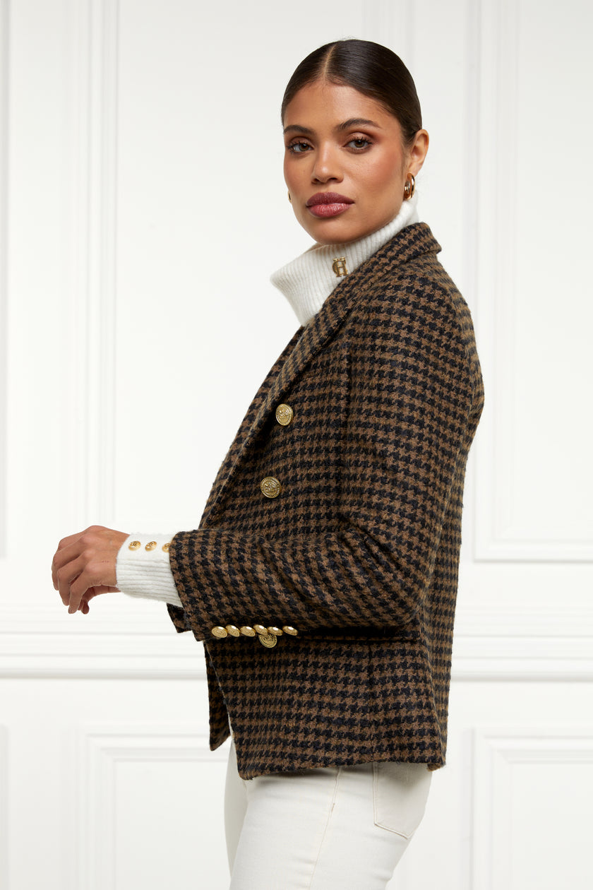 Knightsbridge Blazer (Chocolate Houndstooth)