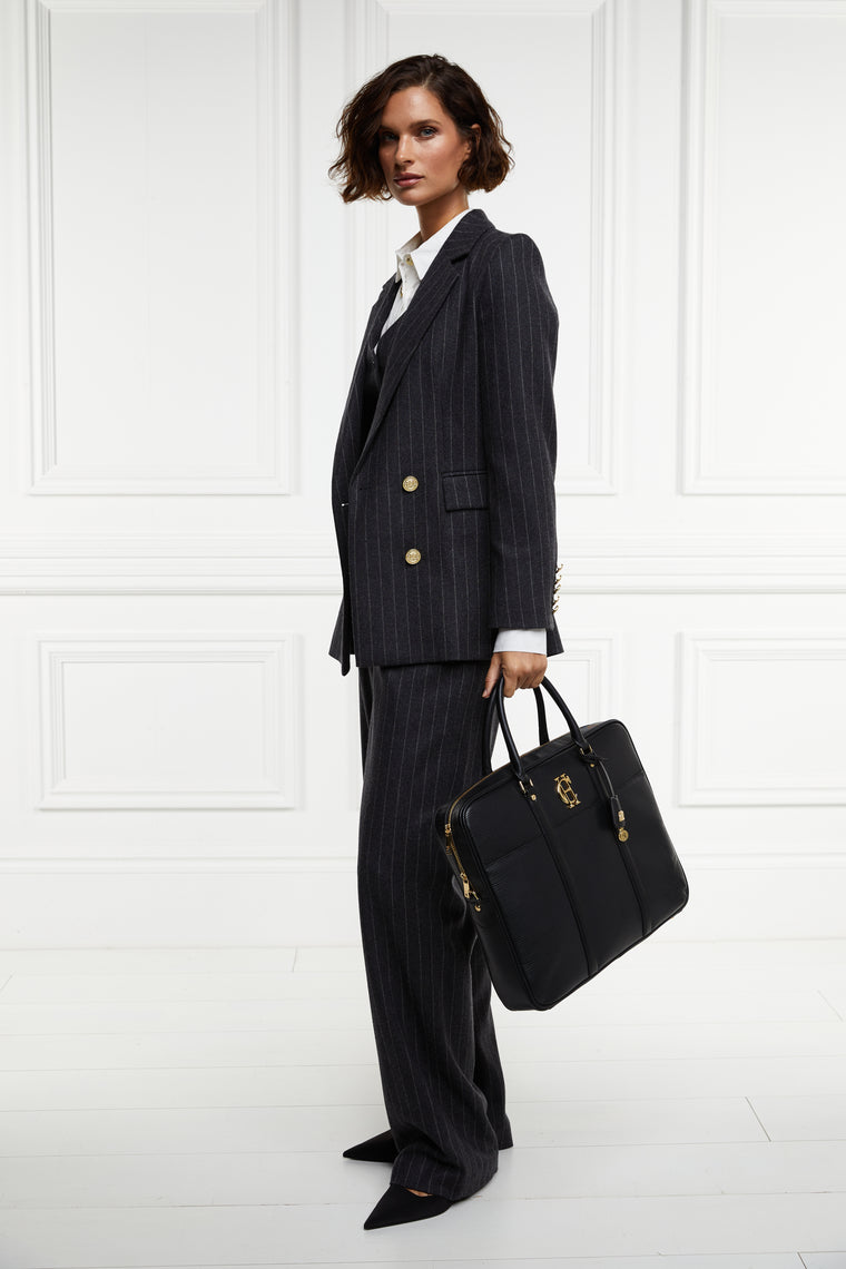 The Charcoal Pinstripe Suit