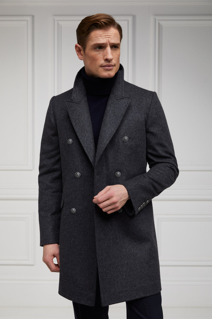 The Double Breasted Coat (Soft Graphite) – Holland Cooper