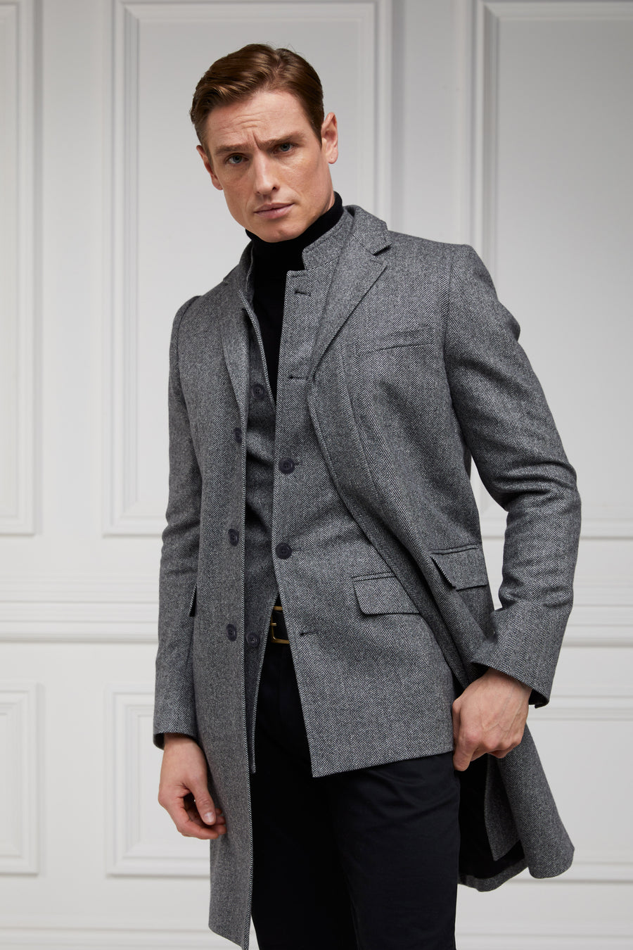 Nehru Gilet (Mono Herringbone) – Holland Cooper