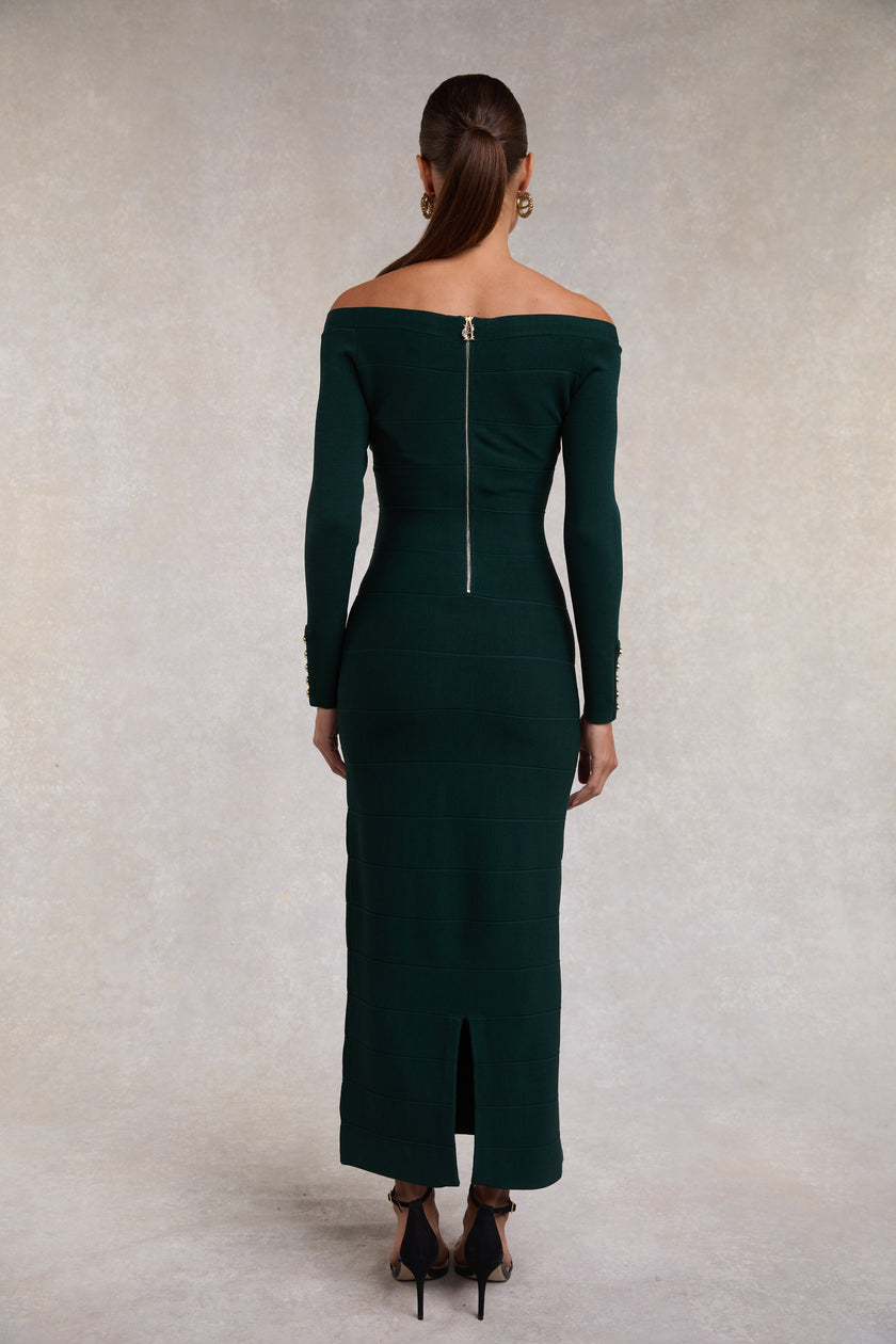 Christina Bandage Dress (Deep Emerald)