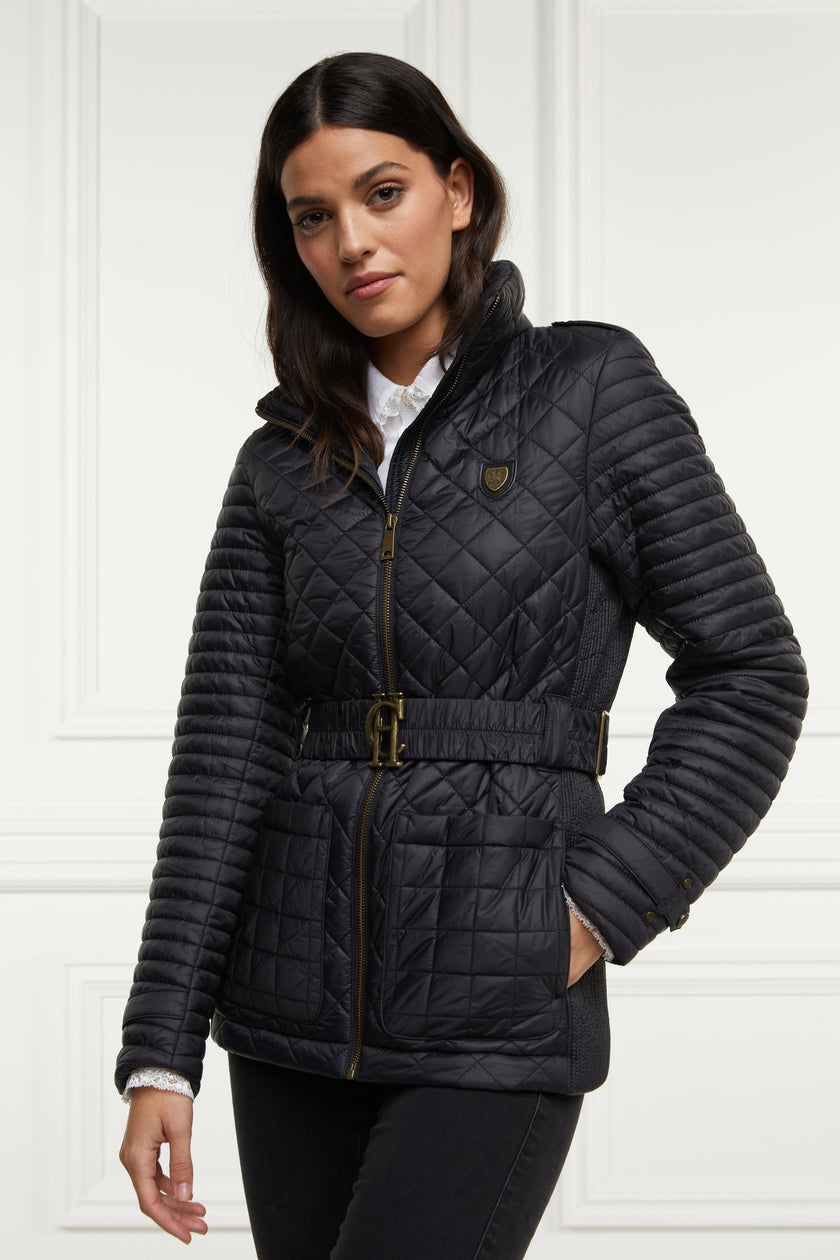 Juliana Belted Jacket (Black)