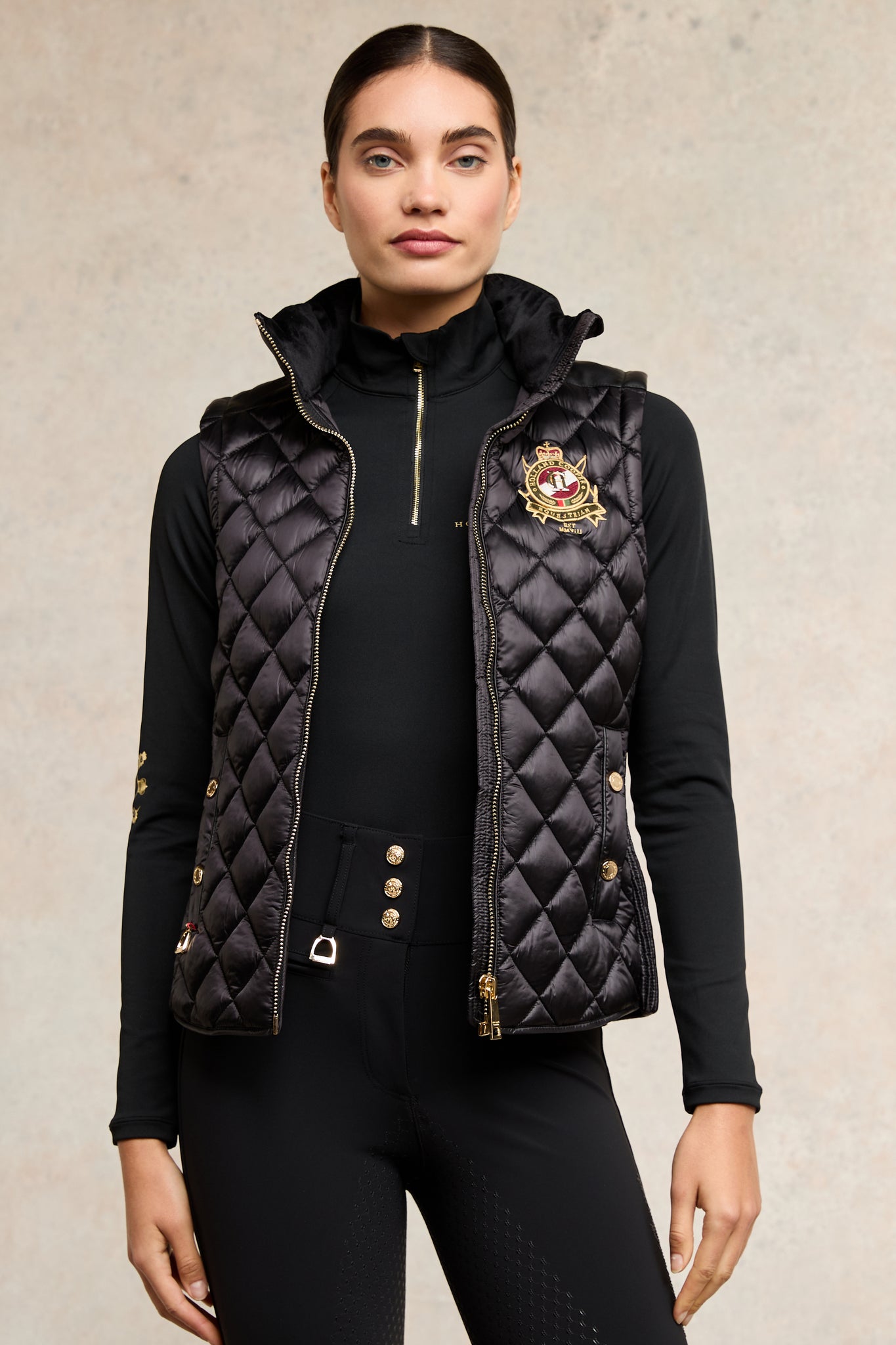 Diamond Quilt Classic Gilet (Black)