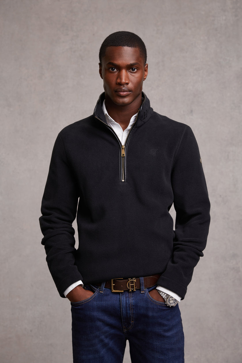 Country Fleece Quarter Zip (Black)