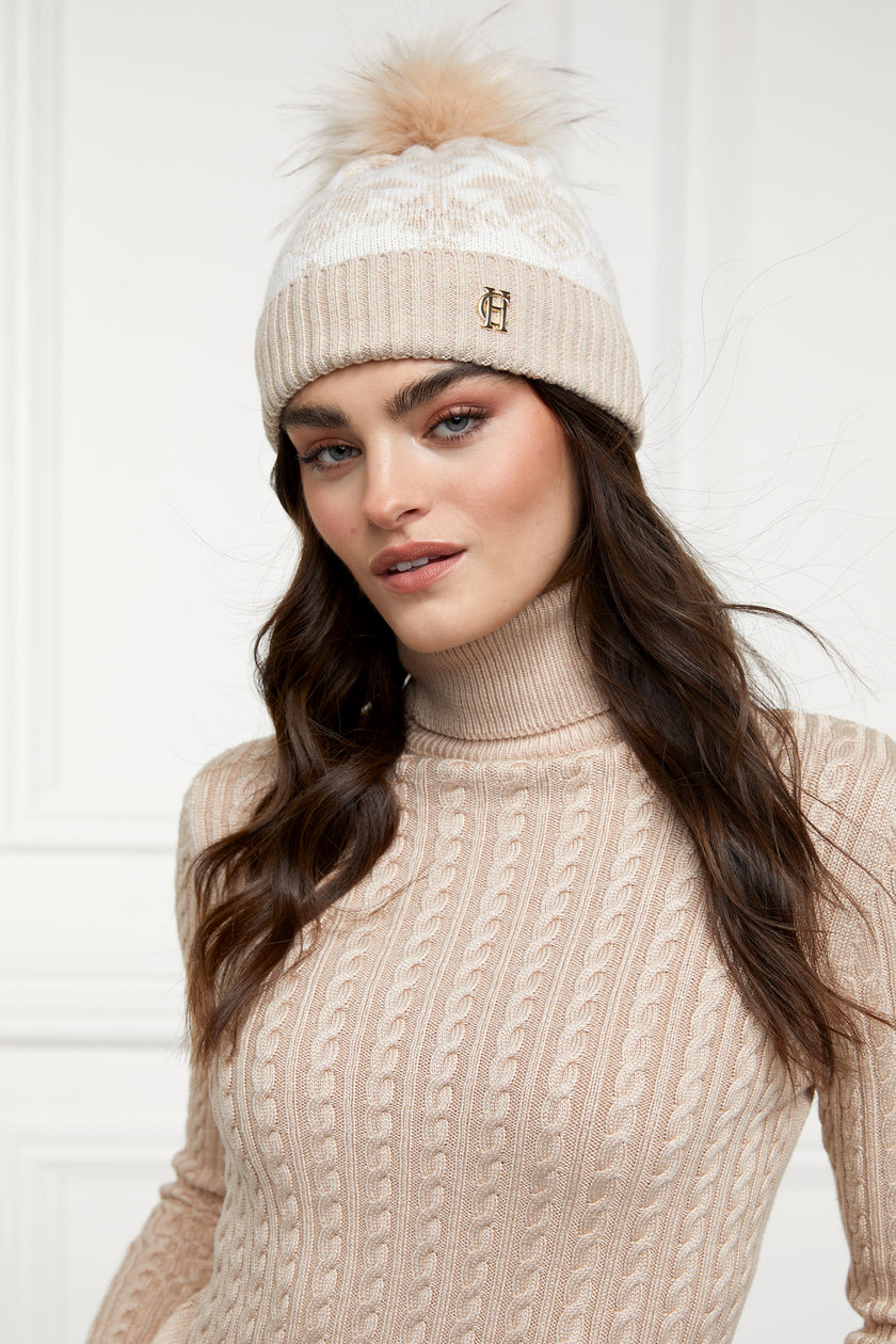 Beatrice Bobble Hat (Camel Cream)