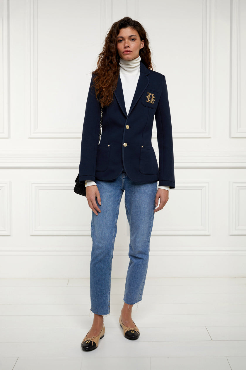 Henley Blazer (Navy Navy)