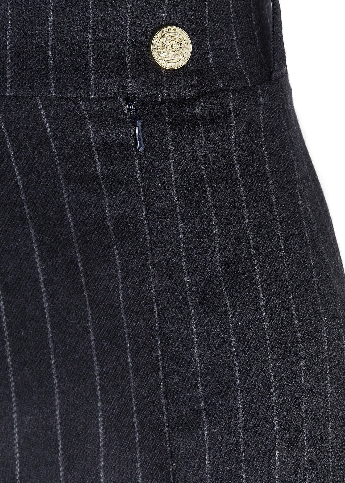 Mayfair Pencil Skirt (Charcoal Pinstripe)