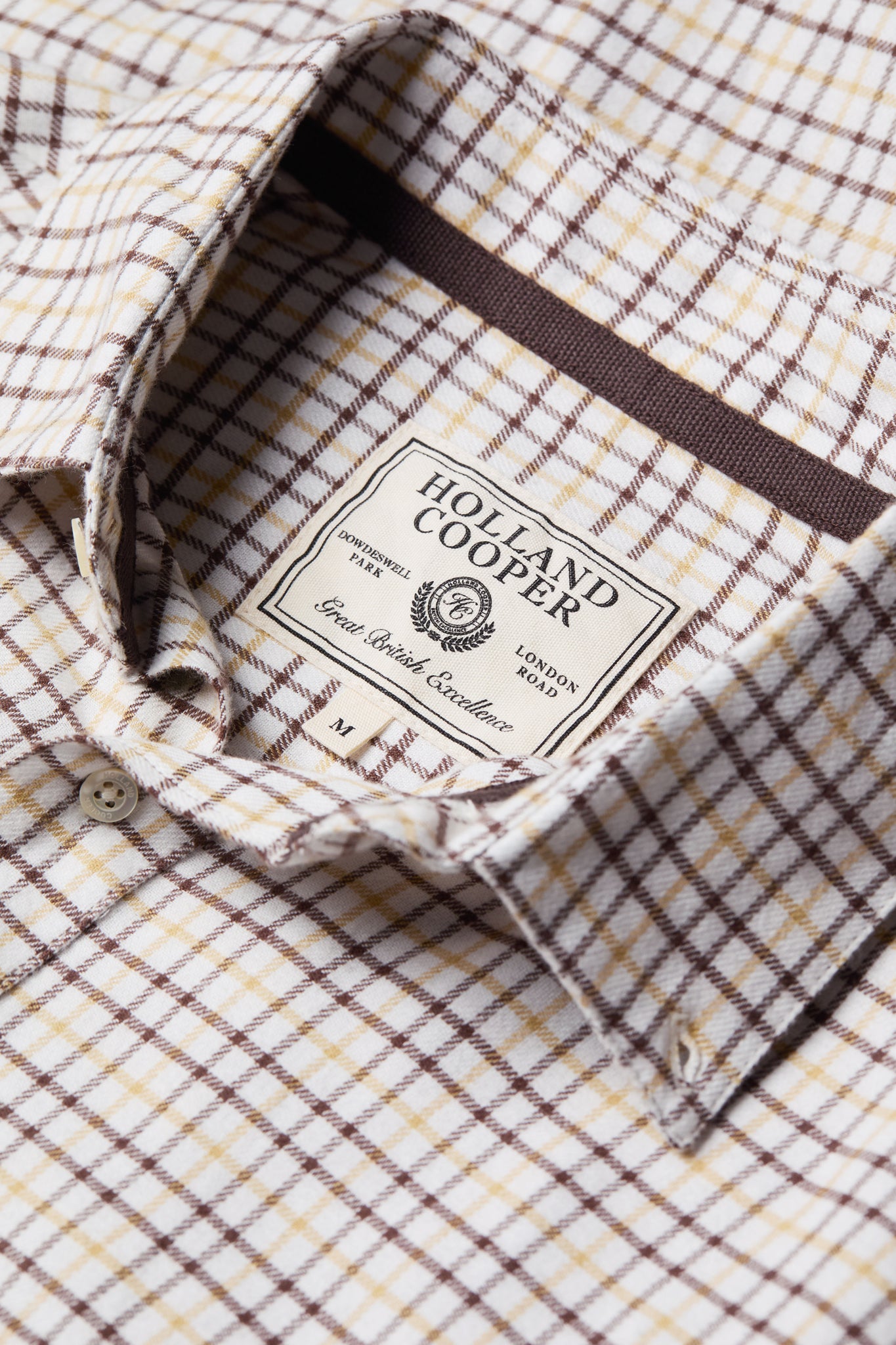 Classic Button Down Shirt (Cheltenham Camel Check)