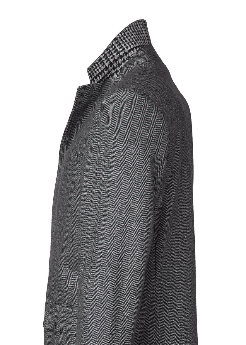 The Cheltenham Coat (Mono Herringbone)