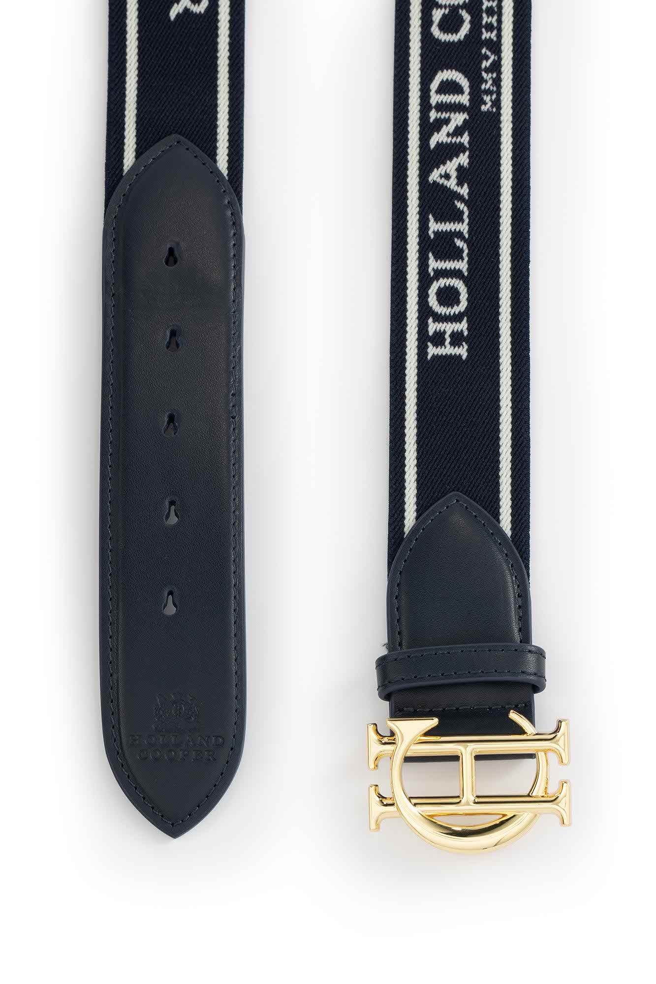 Burghley Logo Riding Belt (Ink Navy)