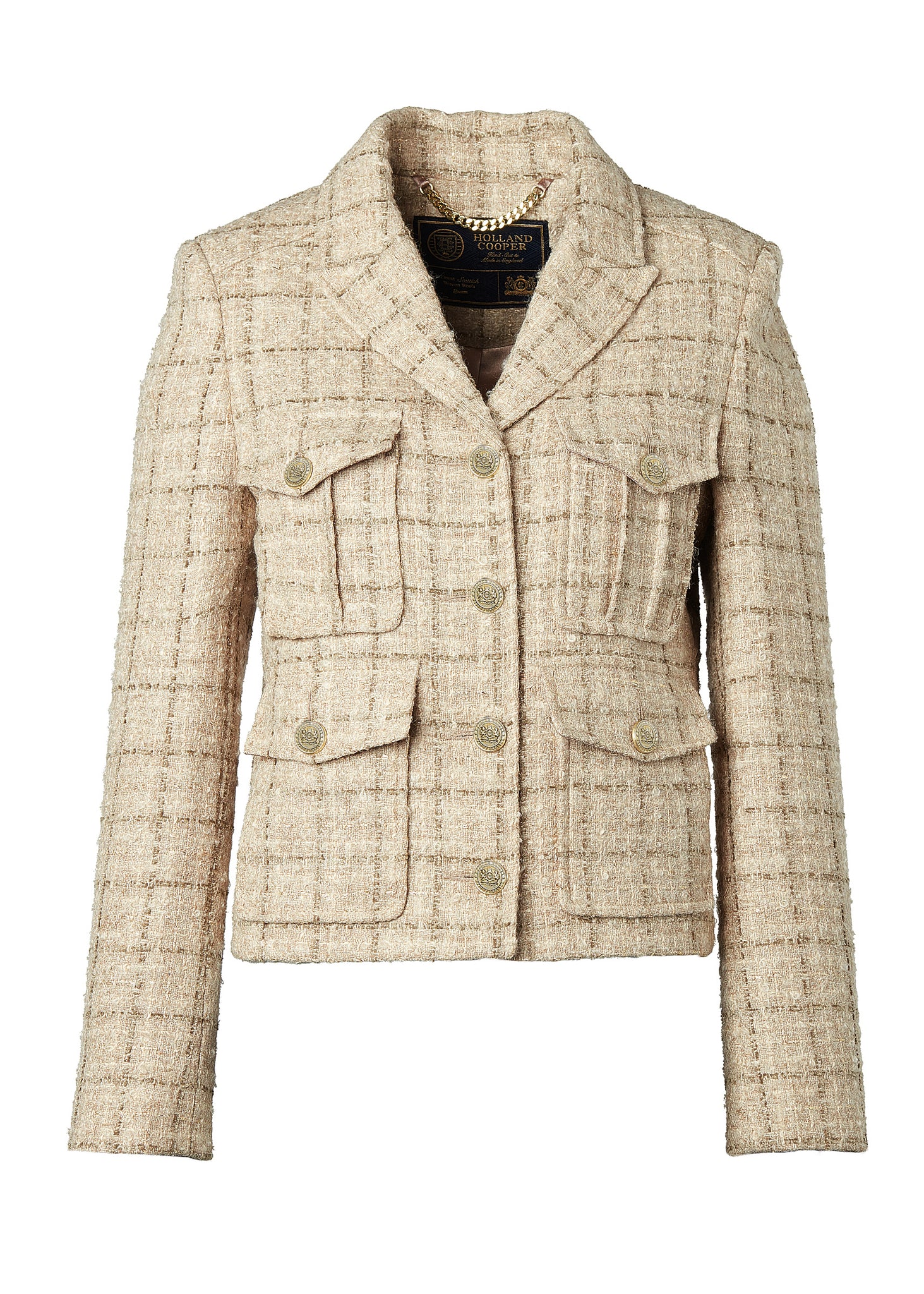 The Camel Sparkle Tweed Suit