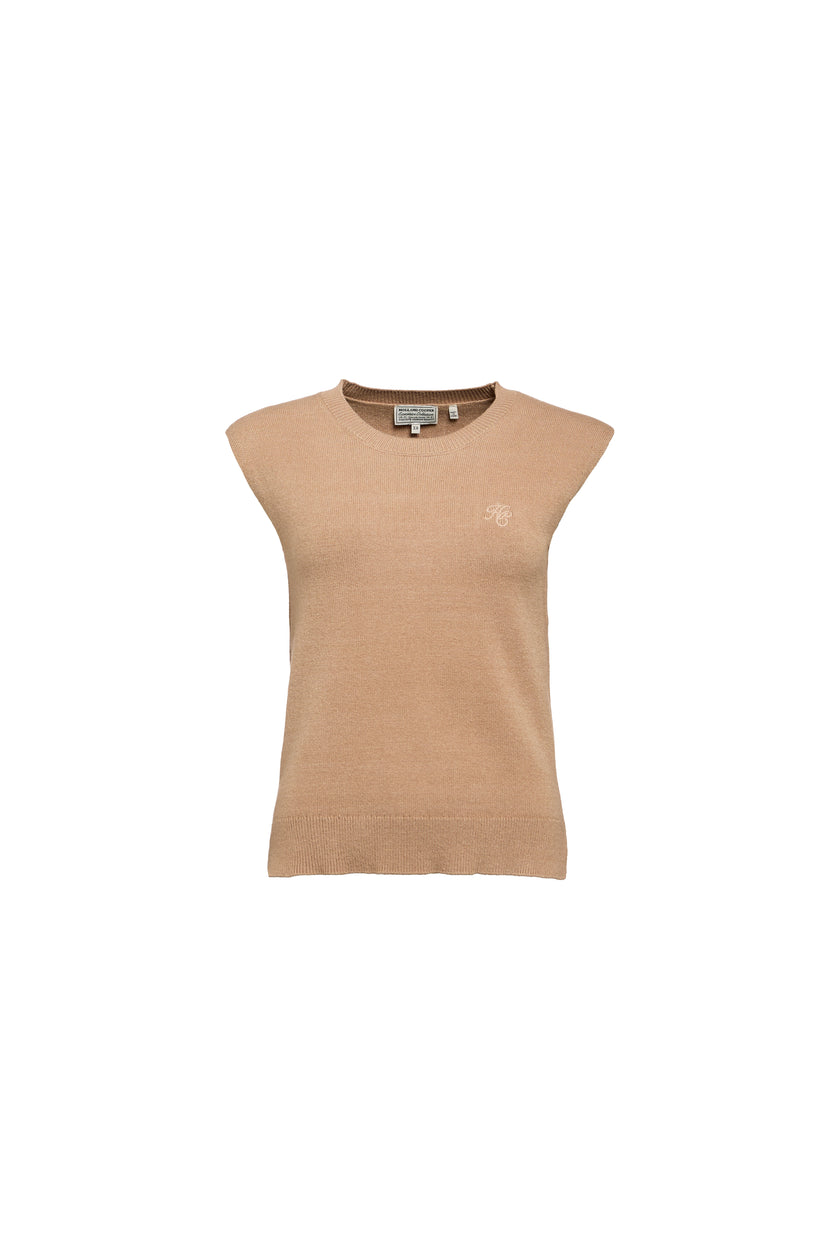 Sarah Knitted Tank (Camel)