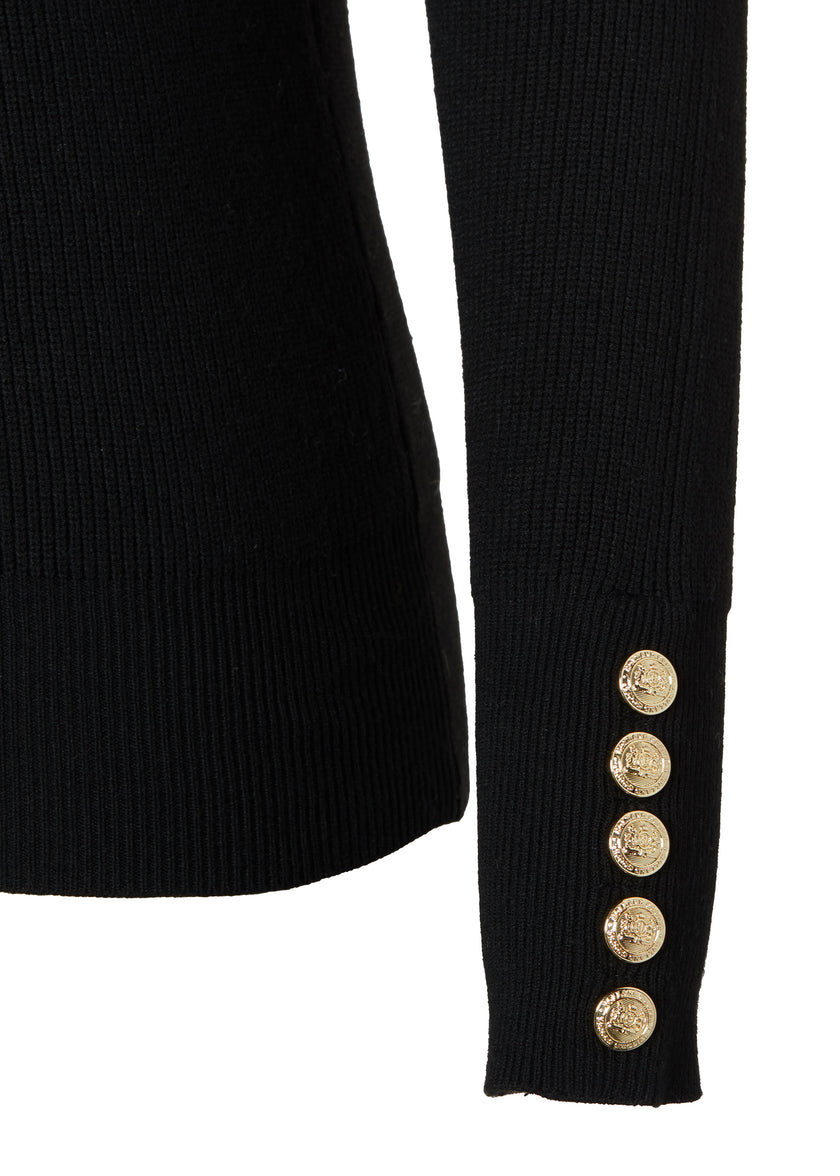 Tara High Neck Knit (Black)