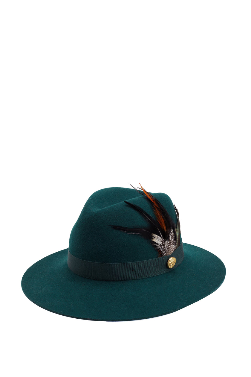 Green trilby hat online