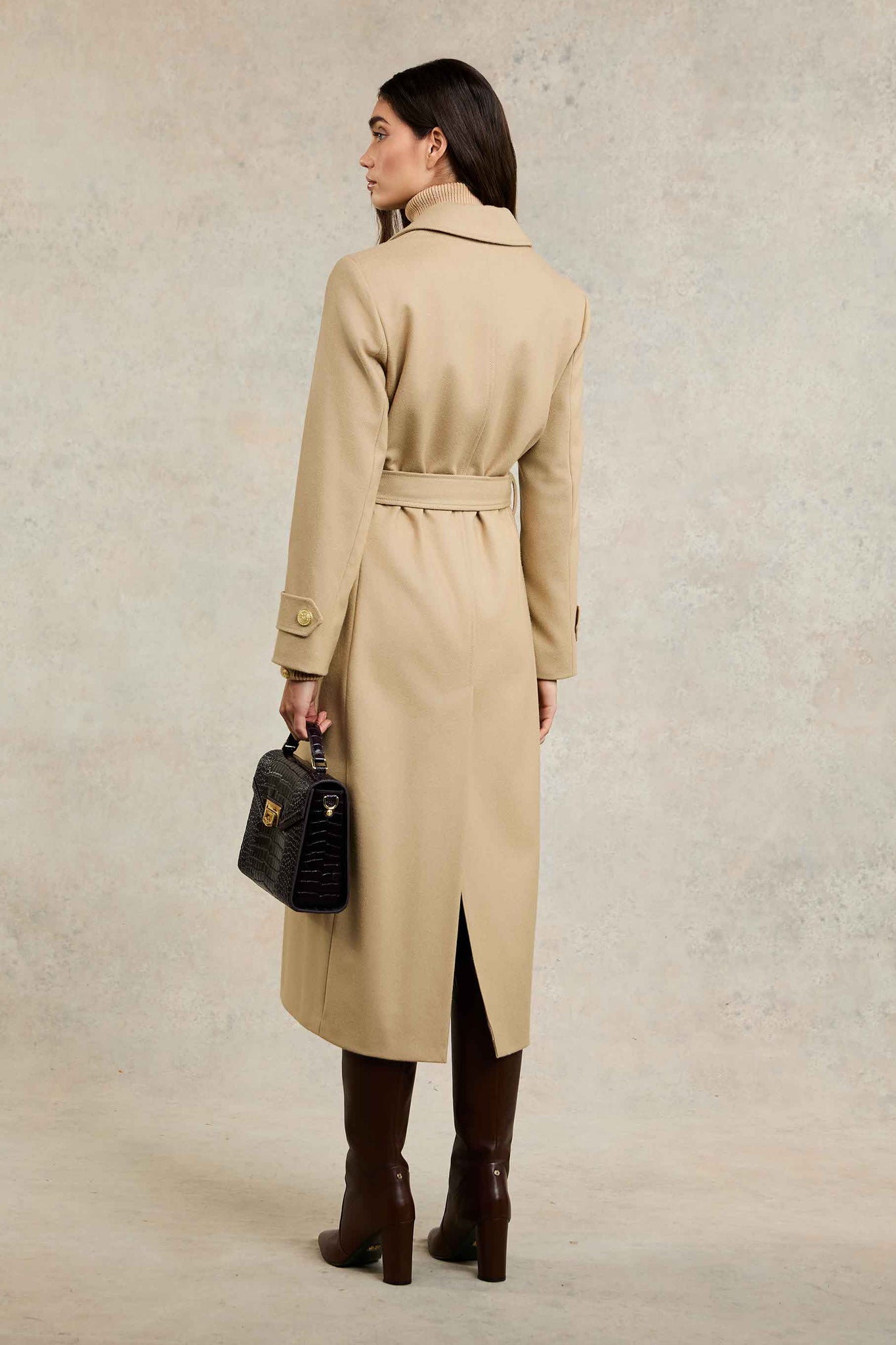 Wrap Coat Camel