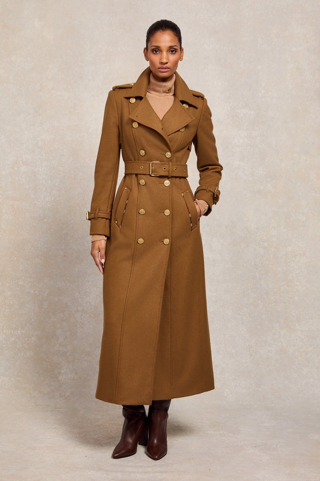 Chelsea checked overcoat hotsell