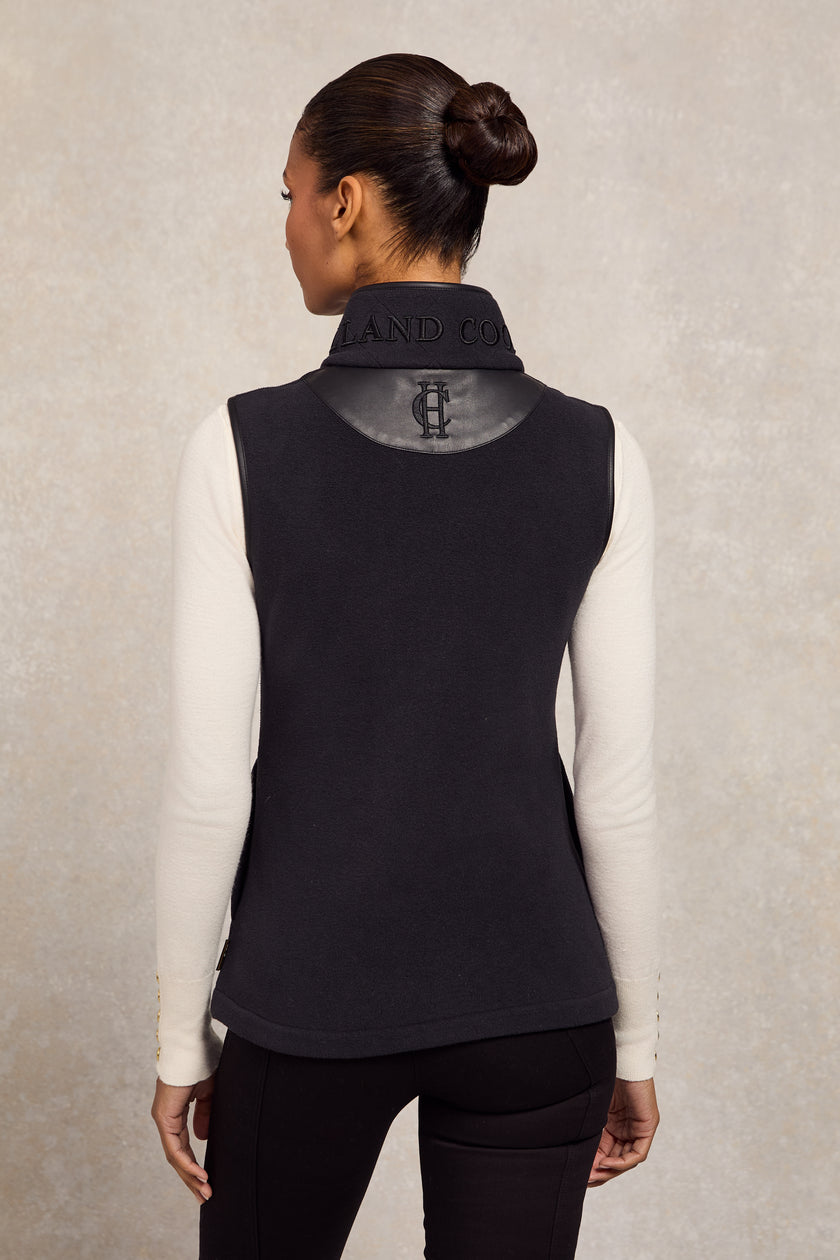 Country Fleece Gilet (Black)