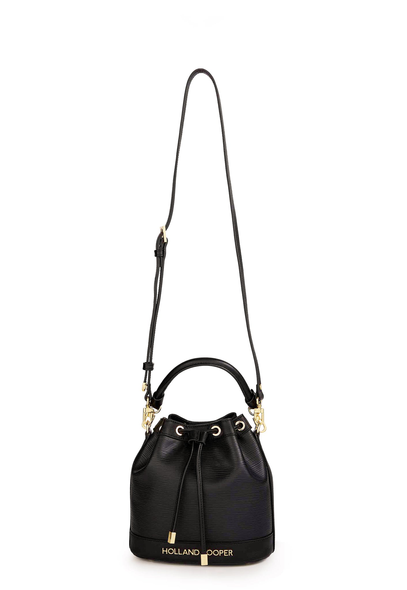 Abbot Bucket Bag (Textured Black)