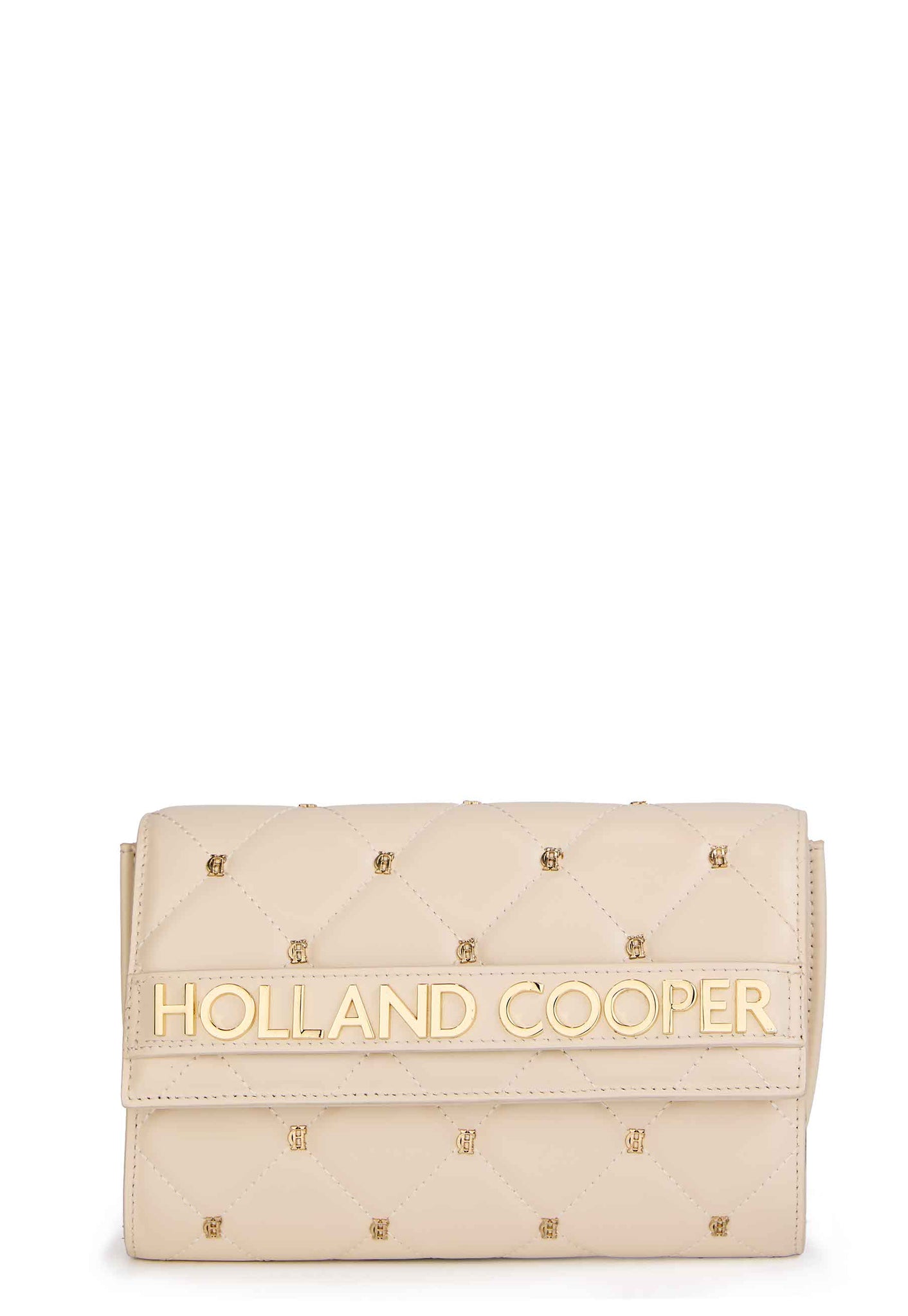 Abbot Quilted Clutch Bag (Cream)