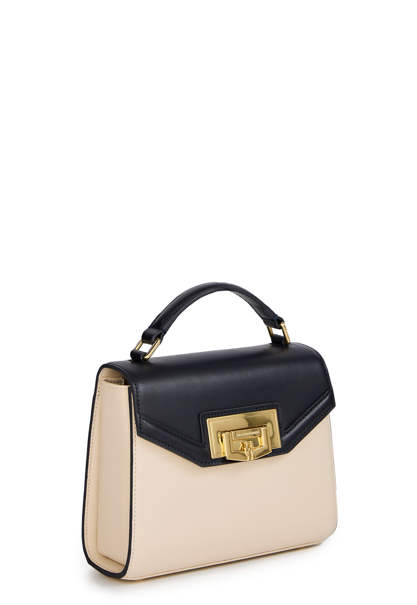 Mini Cheltenham Bag (Cream Navy)