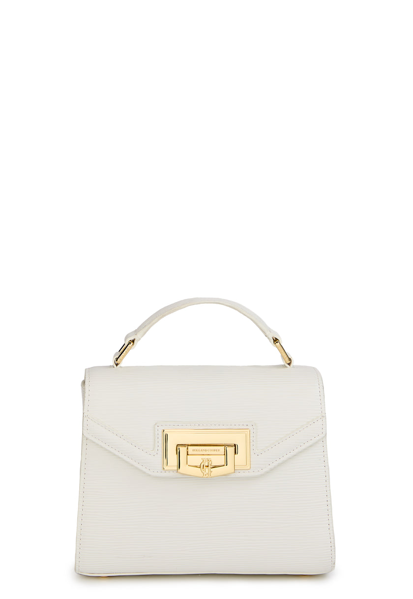 Mini Cheltenham Bag (White Textured)