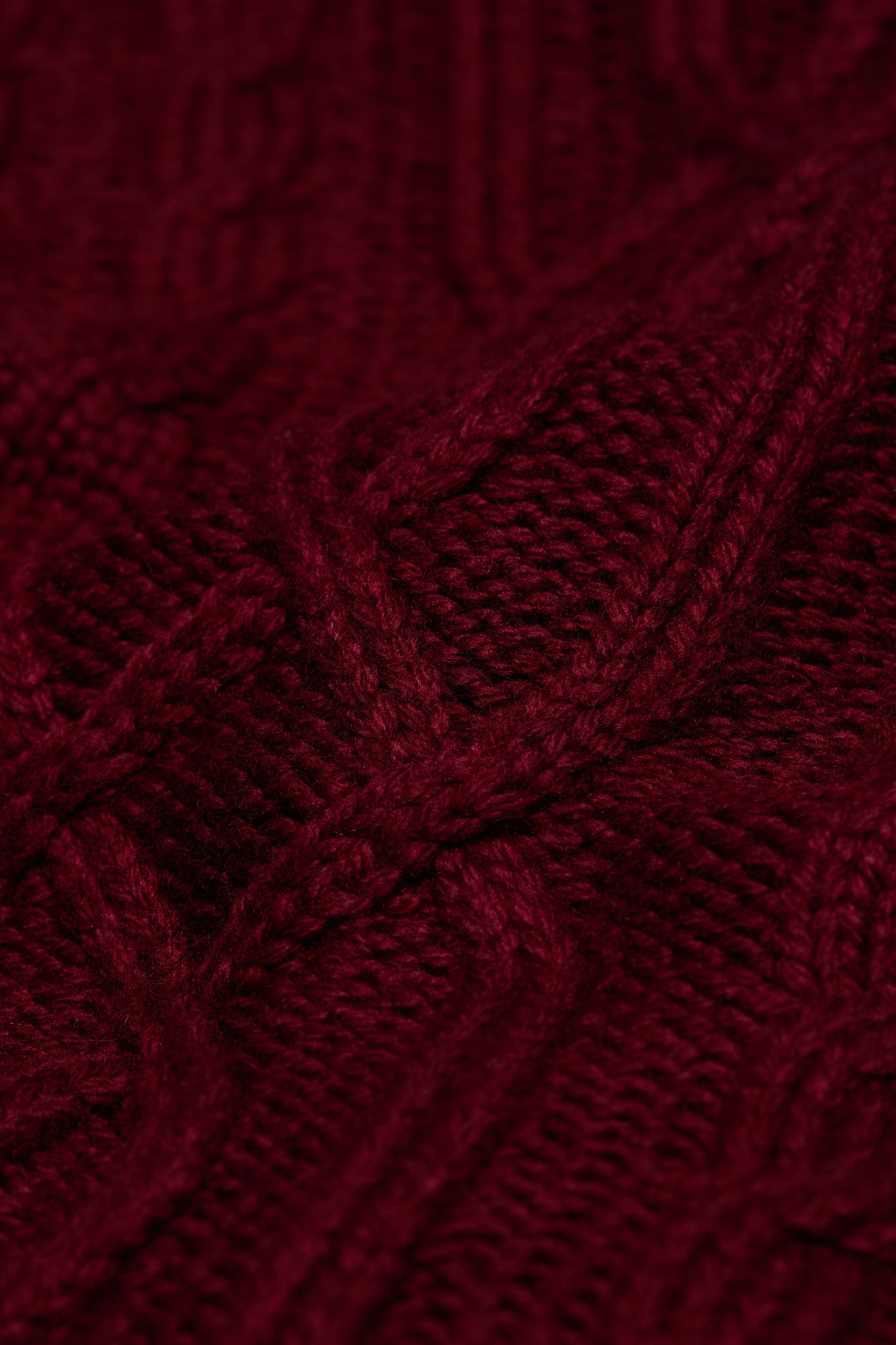 Ontario Roll Neck Knit (Merlot)