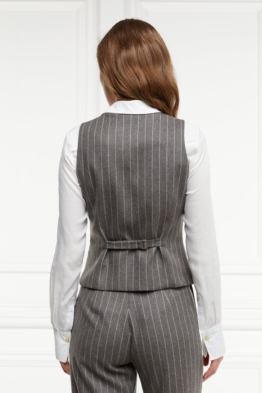 Hampton Waistcoat (Soft Grey Pinstripe)