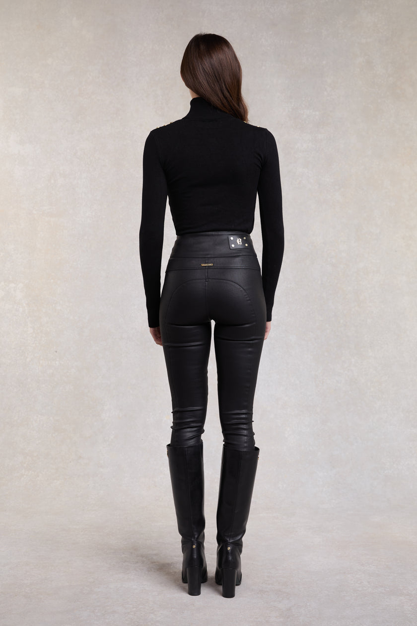 Leather Look Trouser (Black)