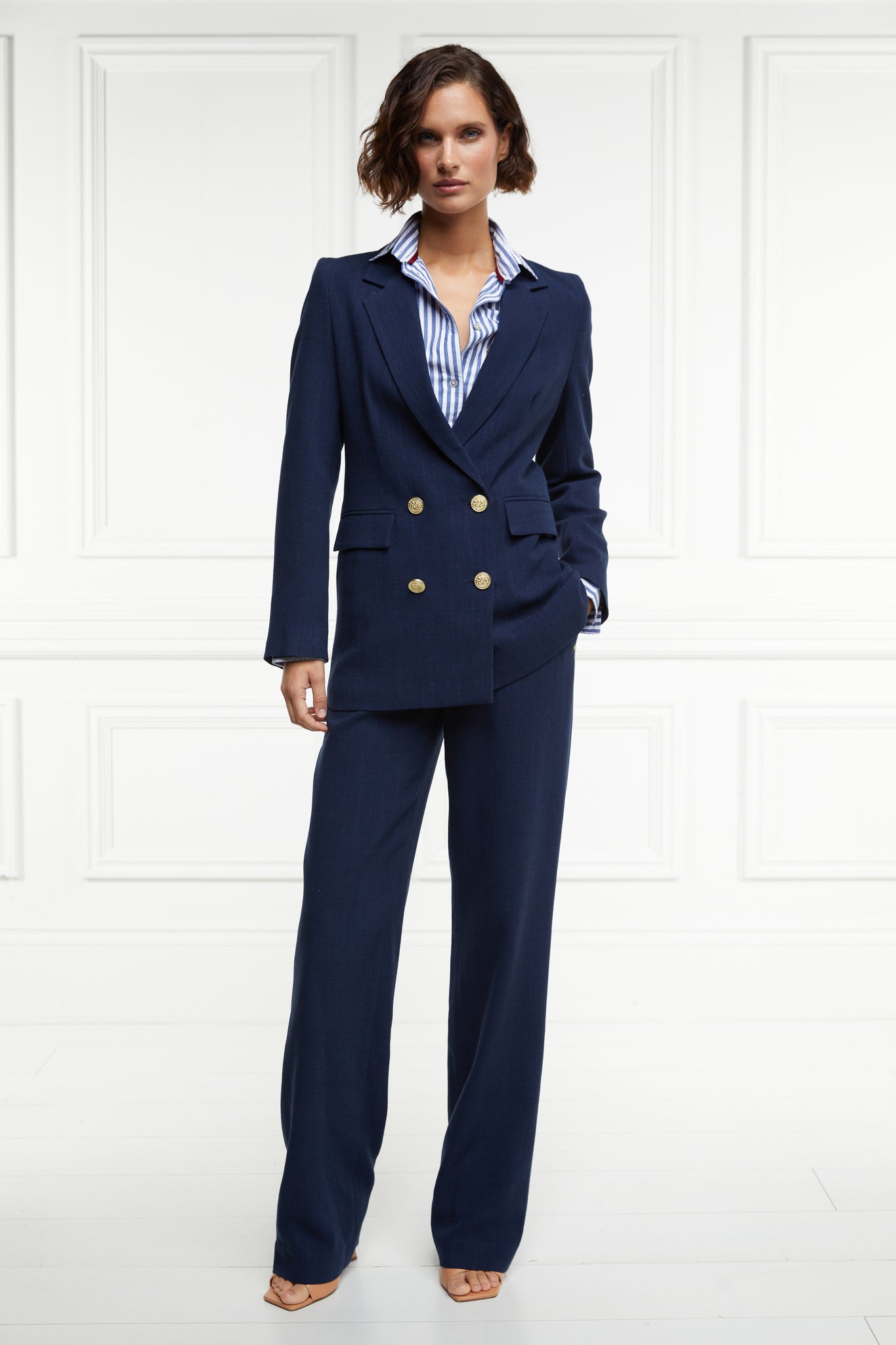 The Navy Linen Suit