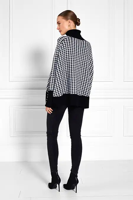 Kingsbury Cape Knit (Houndstooth)